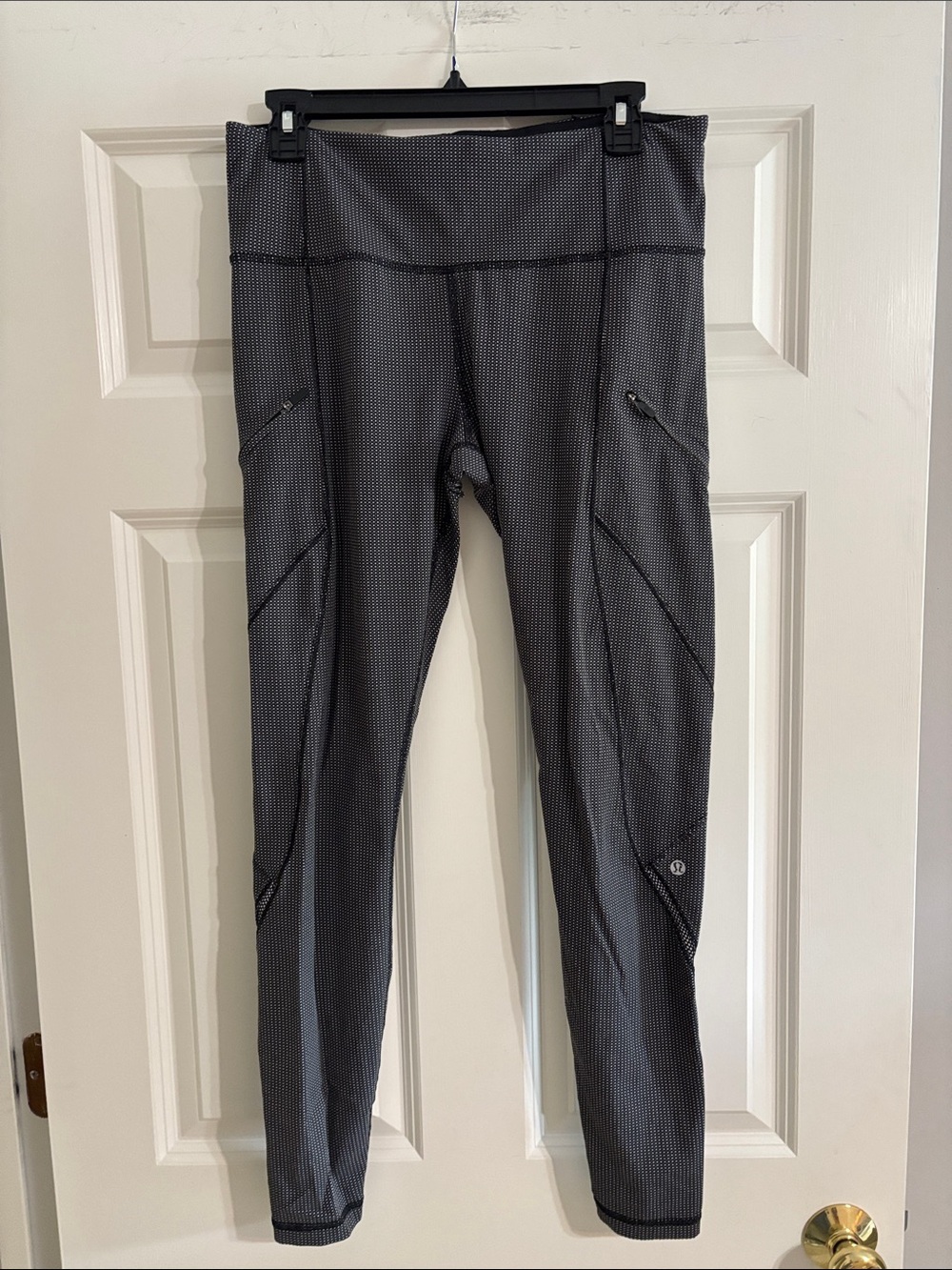 lululemon athletica Black and White Microdot Leggings